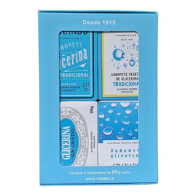 Kit Econômico 4 Sabonetes de Glicerina Tradicional Granado 90g