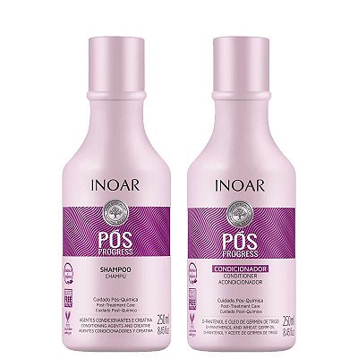 Kit Inoar Pós Progress Shampoo e Condicionador 250ml