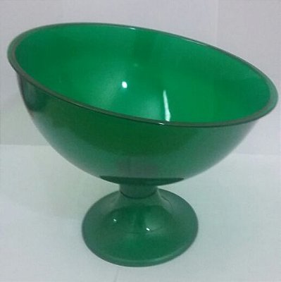 Taça Acrilica Inclinada Grande Cristal Verde unid (consultar disponibilidade antes da compra)
