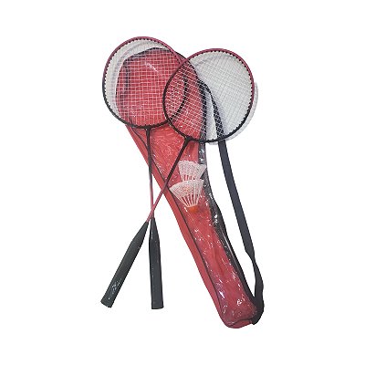 Kit Badminton  AX CY Esportes 2 Raquetes 2 Petecas e Sacola - CY/TOP