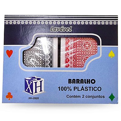 Baralho AX Esportes Plástico C/2 Estojo - Lavável