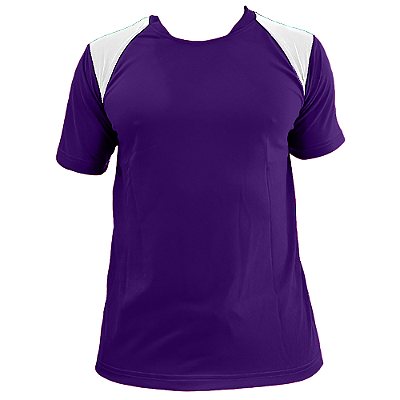 Jogo de Camisa AX Esportes Roxo com Branco - 10+1 Numeradas