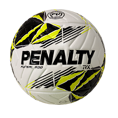 Bola Futsal Penalty RX 500 XXVI - Branca e Amarela