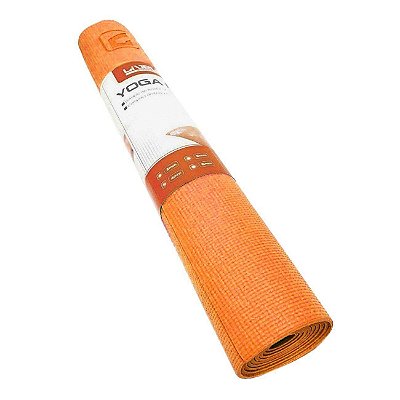 Tapete de Yoga Eva Liveup 173x61x4mm - Laranja