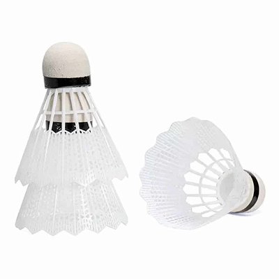 Tubo c/ 3 Petecas Hyper Badminton Nylon - Branca