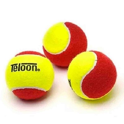 Bolas Tênis Teloon ITF Stage 3 Treino - Kit c/3 VM/AM - OA504 - EXCLUSIVIDADE