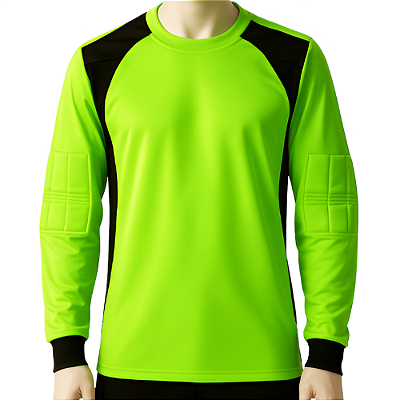 Camisa para Goleiro Limão/Preto AX Esportes Adulto Tam M - Com Amofada
