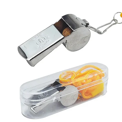 Apito Metálico Com Cordão AX CY
