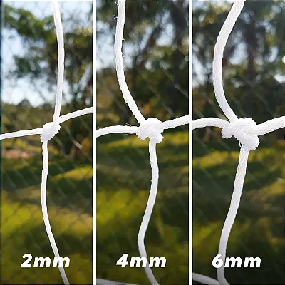 Rede de Proteção para Campo AX Esportes Fio 2mm e Malha 5