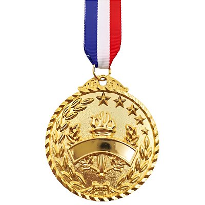 Medalha Honra ao Mérito TOCHA E FAIXA Ouro AX 65mm - YWA 456