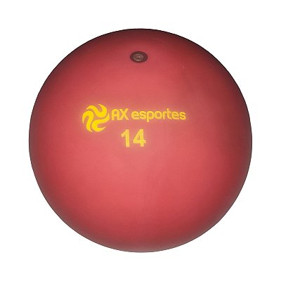 Bola Iniciação Borracha Lisa AX Esportes Nº14 C/GUIZO  - Vermelha - LCD