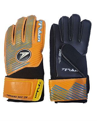 Luva de Goleiro Campo Poker Training Neo Infantil TAM. 7 Junior - Lar/Preto 01093 - 7