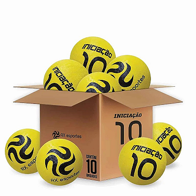 Bola Iniciação AX Esportes Nº10 OA 190 - Amarela - PACK COM 50