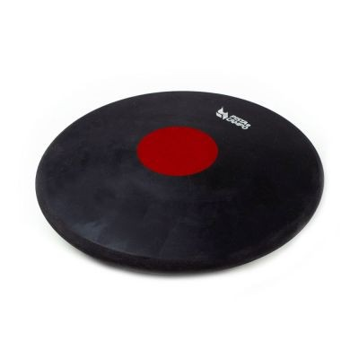 Disco de Atletismo de Borracha Preto com Centro Colorido 1,75kg