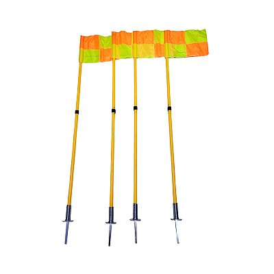 Kit Mastro 4 Bandeira 4 Escanteio Of. Ponteira Mola + Bolsa Desmontável 680 - Exclusividade