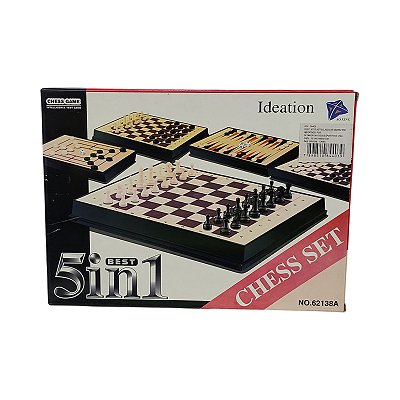 Jogo tabuleiro 5x1 Escolar AX com Estojo Plástico 17x24cm - 403