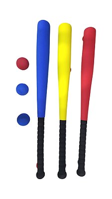 Taco Beisebol com Bola Espumado 63cm AX - 578 - EXCLUSIVIDADE