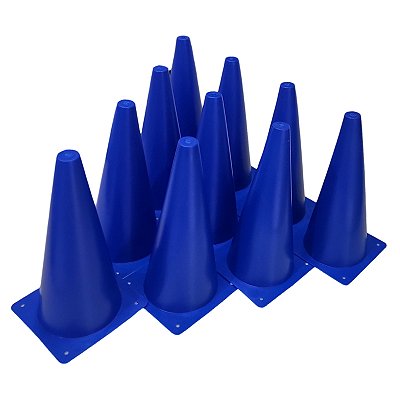 Cone 31cm AX Plástico Azul 589 - PACK COM 10