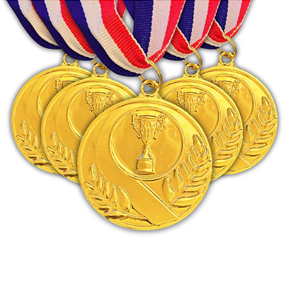Medalha Honra ao Mérito TAÇA Pequena Ouro AX 50mm - YWA 454- PACK COM 10