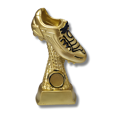 Trofeu Chuteira 17,5cm G Maciço AX 563 - EXCLUSIVIDADE