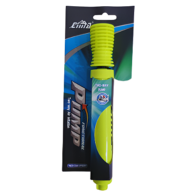 Bomba Mini para Bola Dupla Ação com Agulha CIMA P501 - 790 Amarela