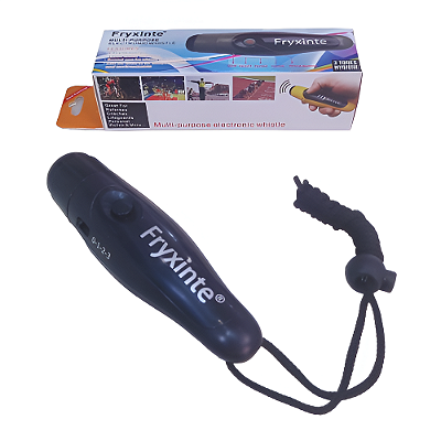 Apito Eletrônico Preto 3 Tom de Som a Bateria - 742