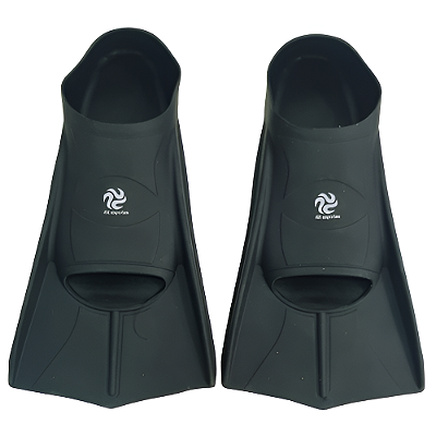 Nadadeira Curta L 39/41 Preta Natação Silicone AX - 817