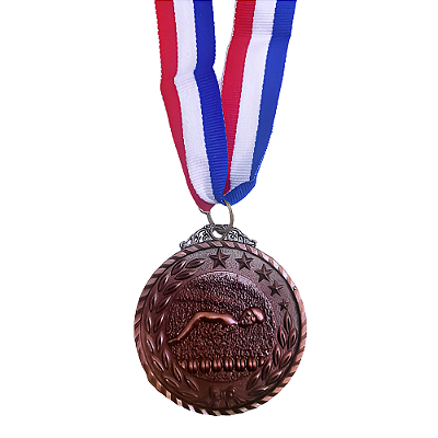 Medalha NATAÇÃO ESTRELA Bronze  AX 65mm YWA 470- EXCLUSIVIDADE