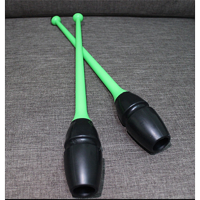 Maça Bastão Ginastica Rítmica Adaptável AX PVC Tam. 45cm 591 - PACK COM 2 PEÇAS - VERDE