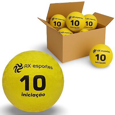 Bola Iniciação AX Nº 10 Amarela Grip - 705 - PACK COM 10 BOLAS