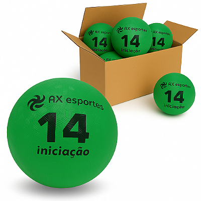 Bola Iniciação AX Nº 14 Verde Grip - 707 - PACK COM 10 BOLAS