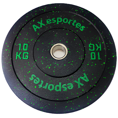 Anilha Emborrachada 10KG Competição PRO AX Esportes - 882