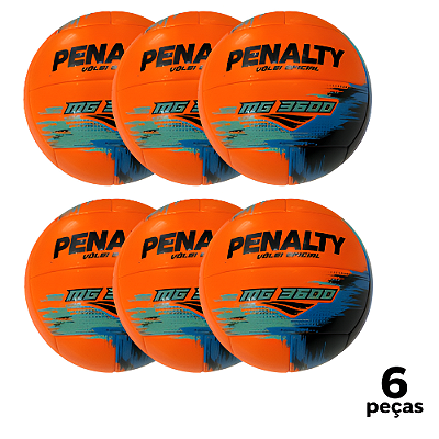 Bola Vôlei Penalty MG 3600 XXV - PACK COM 6 PEÇAS