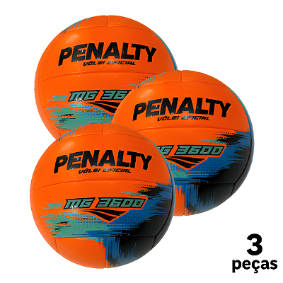 Bola Vôlei Penalty MG 3600 XXV - PACK COM 3 PEÇAS