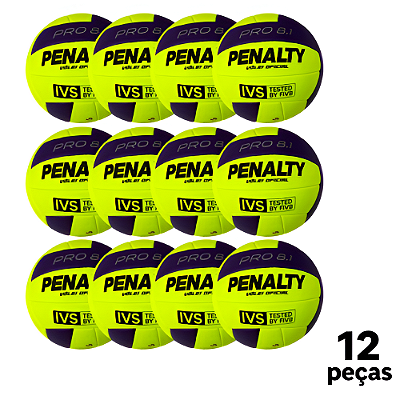 Bola Vôlei 8.1 Pro Penalty XXVI - PACK COM 12 PEÇAS