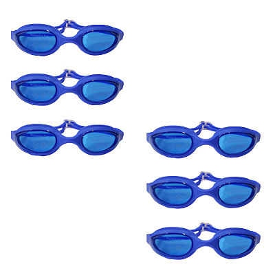 Óculos AX Natação Silicone Advanced Azul Adulto c/ Estojo PROMO - 868 - PACK COM 6