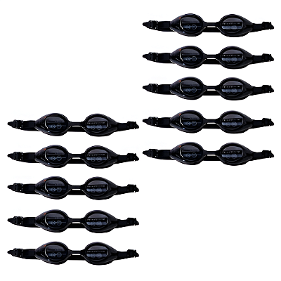 Óculos Natação Adulto AX Silicone Preto com Estojo PROMO - 869 - PACK COM 10