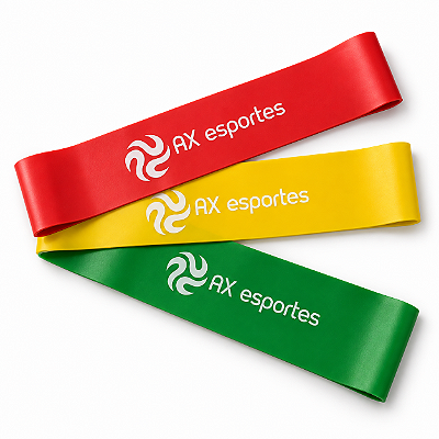 Kit Mini Band 3 Intensidades AX Esportes PROMO - PACK 3 Pçs (1 DE CADA)