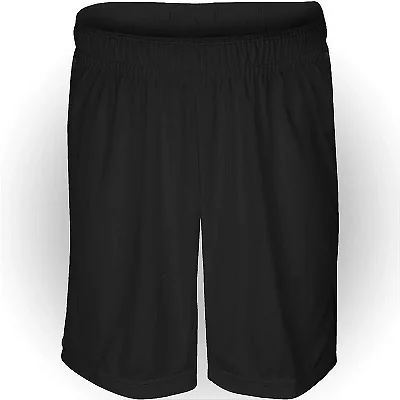 Calção Esportivo AX Poliéster Liso Preto