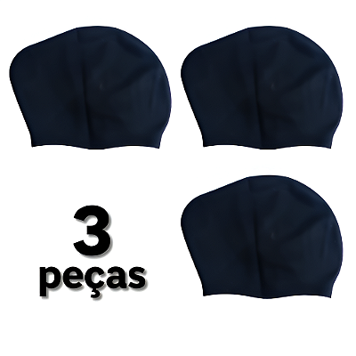 Touca Natação AX Silicone Adulto Tamanho Especial (Cabelos Longos) PROMO 864 - PACK COM 3