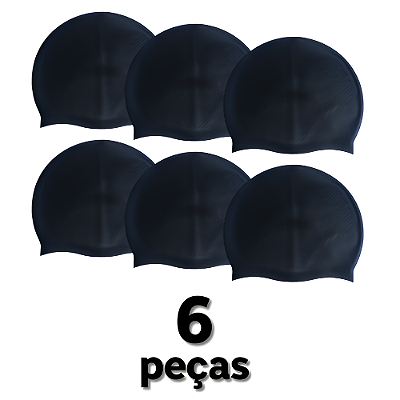 Touca Natação AX Silicone Adulto Massageadora PROMO 863 - PACK COM 6