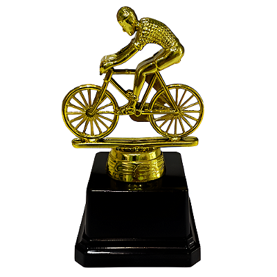 Troféu de Bicicleta 2º Lugar 13cm Base Quadrada AX - Y260