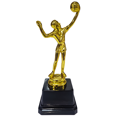 Troféu de Volei 2º Lugar 18cm Base Quadrada AX - 840