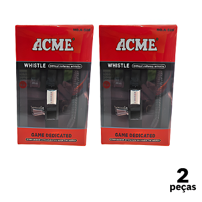 Apito Alta Frequência Acme Whistle A-526 X Kit com 7 Acessórios - 751 - PACK COM 2