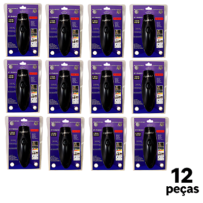 Apito Eletrônico Preto 3 Tom de Som e Cabo Carregador AX - 743 - PACK COM 12