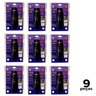 Apito Eletrônico Preto 3 Tom de Som e Cabo Carregador AX - 743 - PACK COM 9