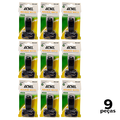 Apito Longo 3D com Cordão 115DB ACM A-527 AX - 747 - PACK COM 9