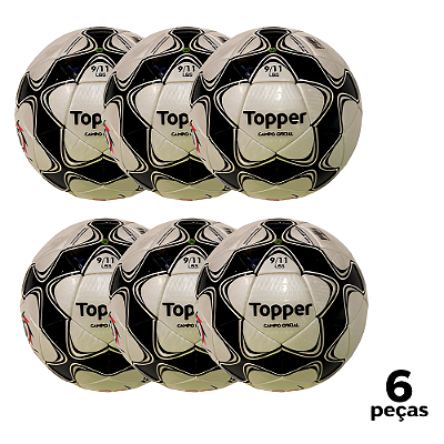Bola Futebol CAMPO Topper Slick 22 Costurada PU AD. - PROMO - PACK COM 6