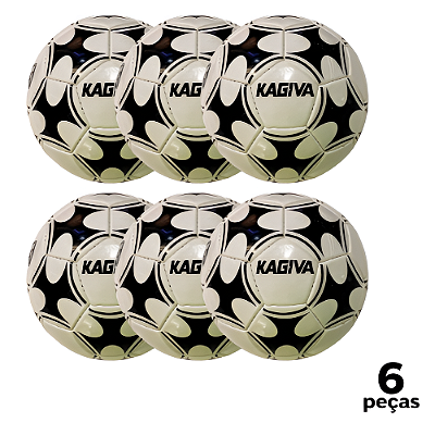 Bola Futebol CAMPO Kagiva Oficial Costurada PU AD. - PROMO - PACK COM 6