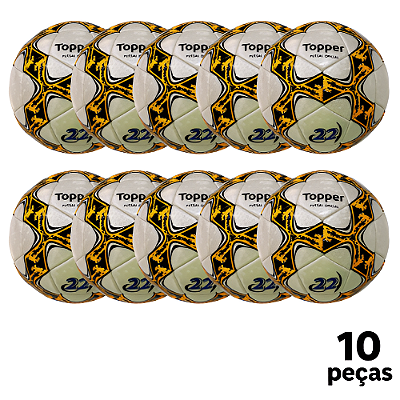 Bola Futebol SALÃO Topper Slick 22 Costurada PU AD. - PROMO - PACK COM 10